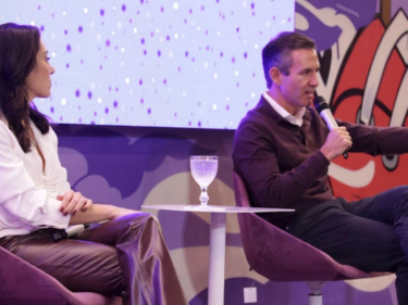 Cristina Junqueira e David Vélez em evento de comemoração dos dez anos do Nubank