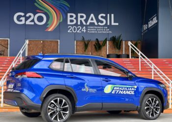 Toyota do Brasil demonstra benefícios da tecnologia híbrida flex durante o G20