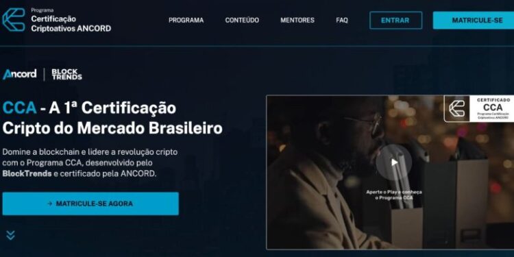 Brasil inova e cria a primeira certificação de analista em criptoativos pela ANCORD