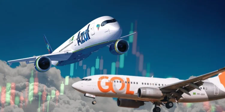 A fusão entre a Gol (GOLL4) e a Azul (AZUL4) pode preservar as bandeiras separadas, segundo informações de um jornal