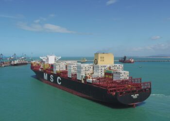 O Porto do Pecém registrou um recorde de movimentação em um único navio
