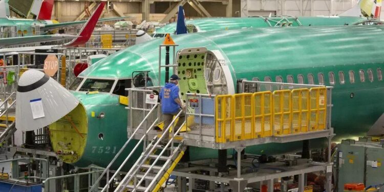 Fábrica da Boeing nos EUA: empresas como a fabricante de aviões se beneficiaram do livre comércio e fortaleceram sua posição no mundo