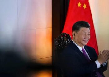 Xi Jinping, presidente da China, tem buscado posicionar o país como um defensor do comércio global