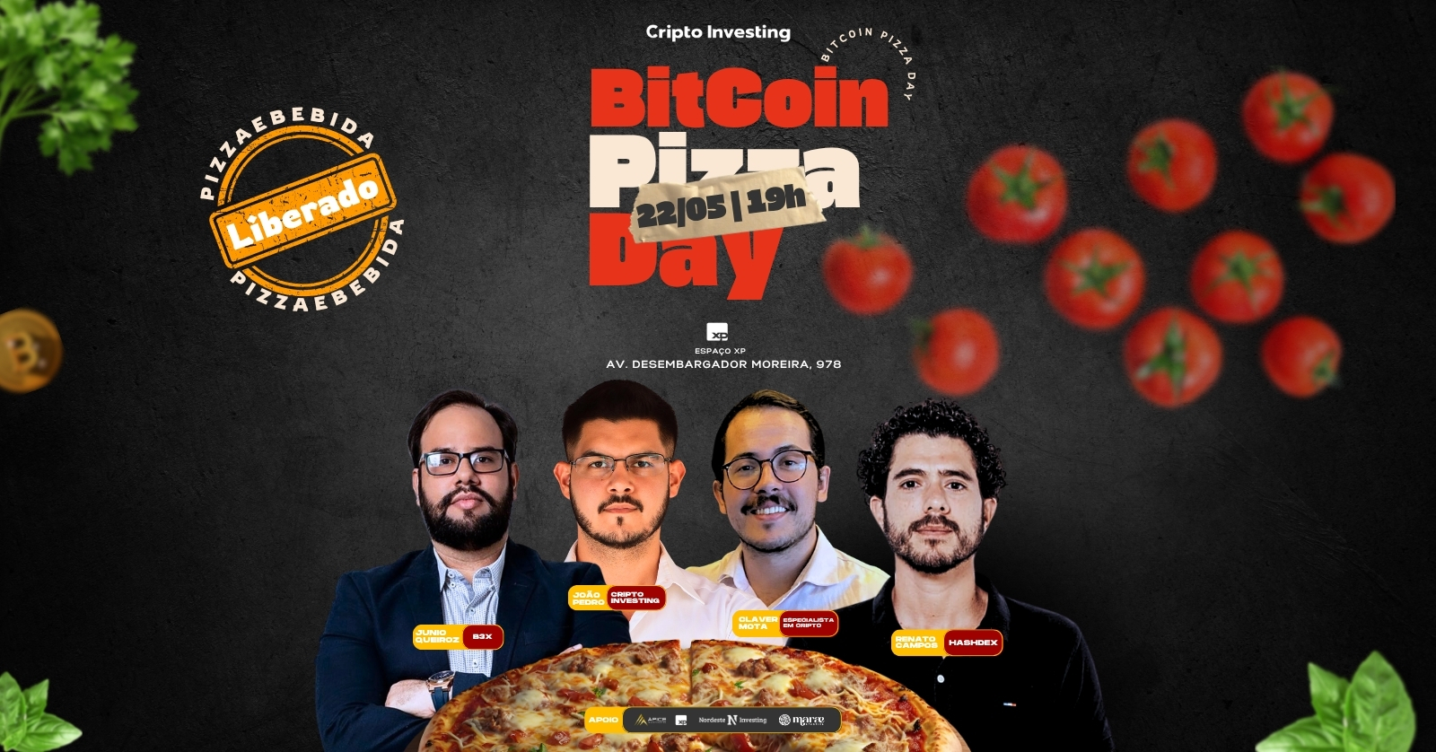 Bitcoin Pizza Day 2025: Um convite para celebrar, conectar e construir o  futuro - Nordeste Investing
