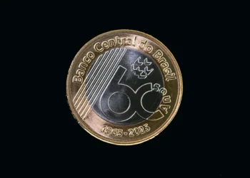 O Banco Central emite uma moeda comemorativa para celebrar os 60 anos da instituição