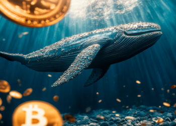 Baleias de Bitcoin adquiriram 1% da oferta total de BTC em um período de quatro meses