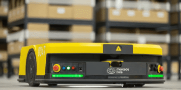 Mercado Livre apresenta robôs de separação para agilizar a entrega de pedidos