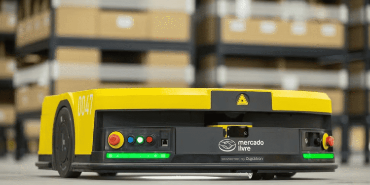 Mercado Livre apresenta robôs de separação para agilizar a entrega de pedidos