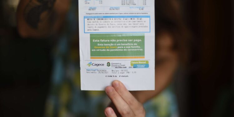 A partir de novembro, a conta de água no Ceará aumentará em quase 10%