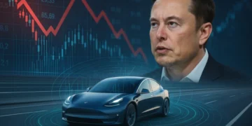 Tesla registra crescimento nas vendas no último trimestre, porém não atende às expectativas de Wall Street, resultando em queda das ações em Nova York