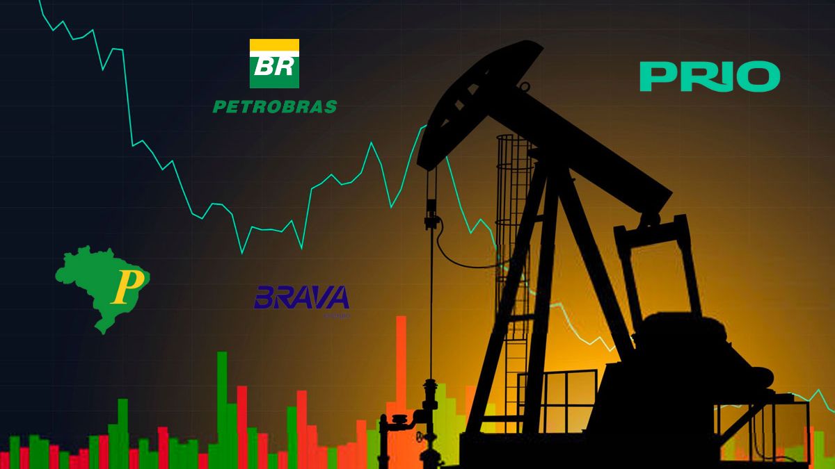 Petrobras, PRIO, Brava e PetroRecôncavo caem até 5,5%, mas encerram o dia acima das mínimas