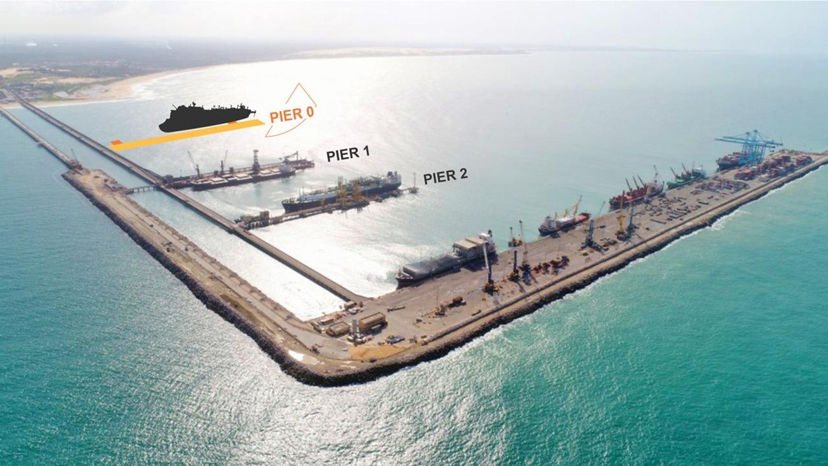Marquise inicia a construção do novo píer no Porto do Pecém