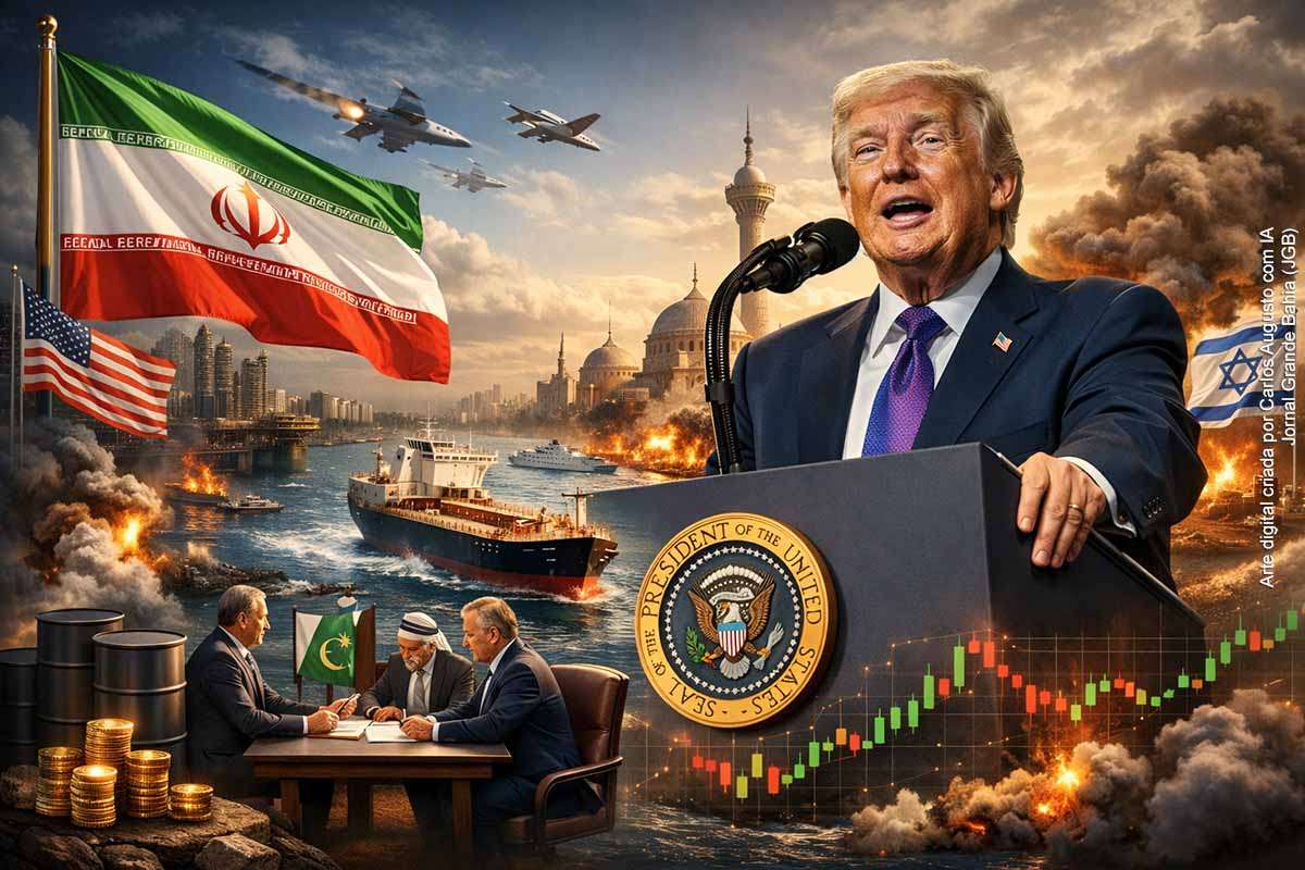 Os Estados Unidos anunciam acordo com o Irã e reabertura do Estreito de Ormuz