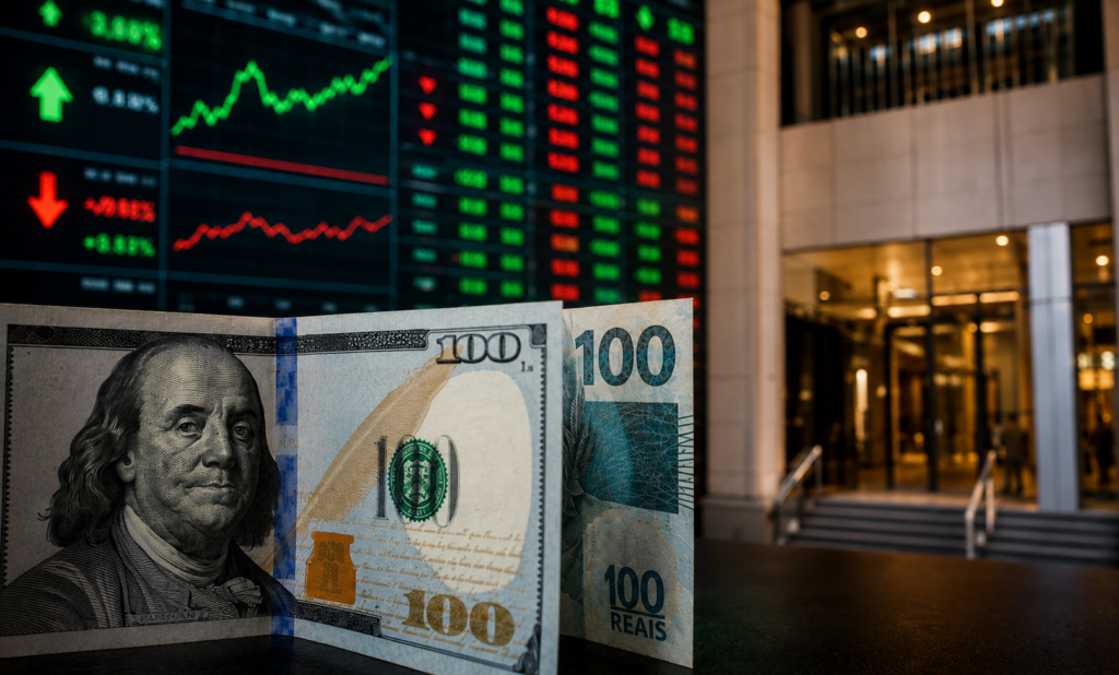 Ibovespa desconsidera declínio em Wall Street e sobe com ata do Copom pendente; dólar sobe para R$ 5,18.