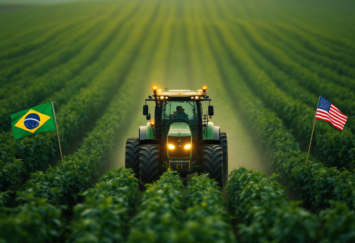 A tarifa de 25% dos EUA protege setores do agronegócio brasileiro; compreenda por que certos produtos foram poupados da nova medida