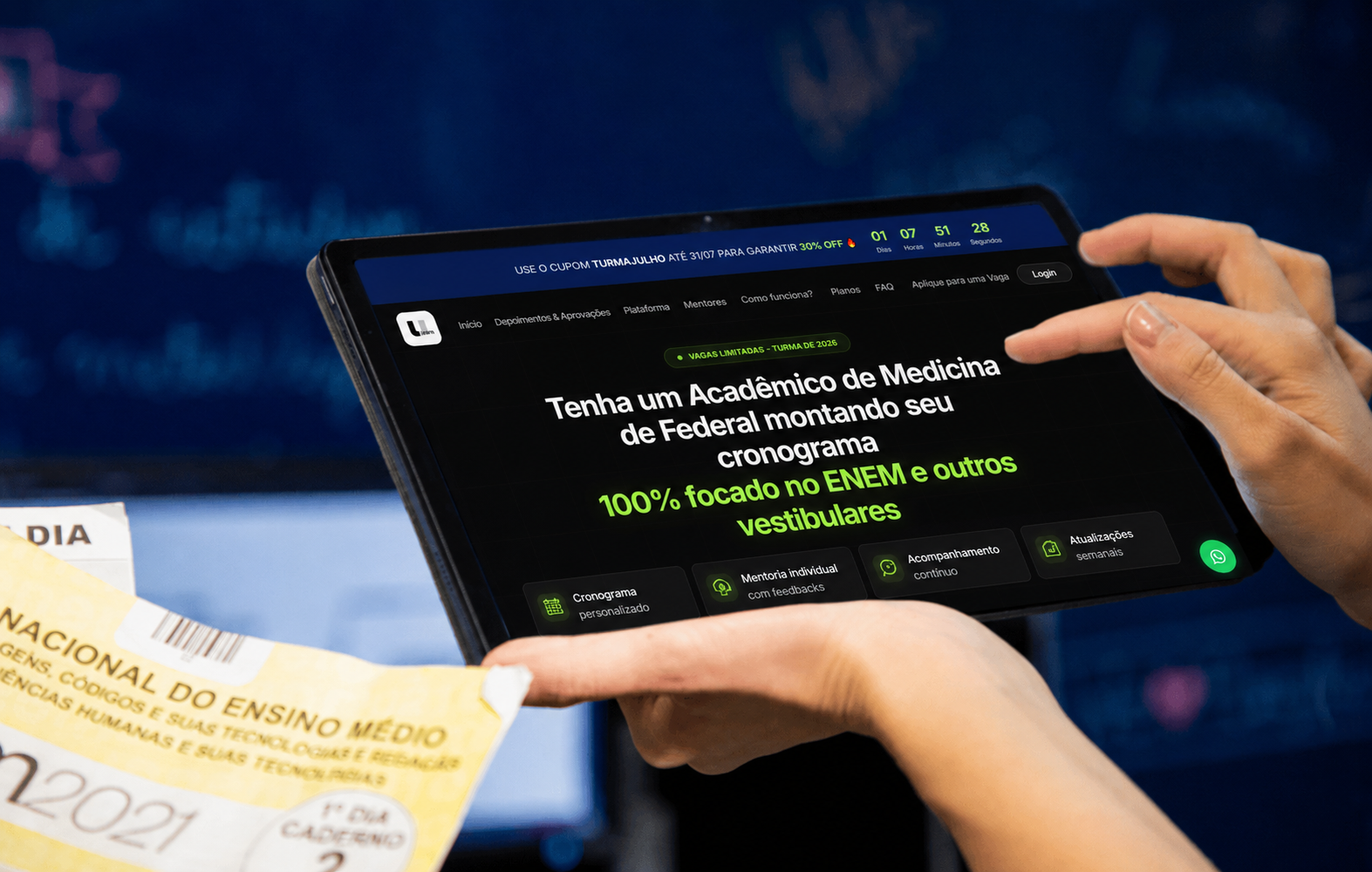 ULearn leva mentoria personalizada para estudantes de 14 estados e aposta em tecnologia para democratizar o acesso à Medicina