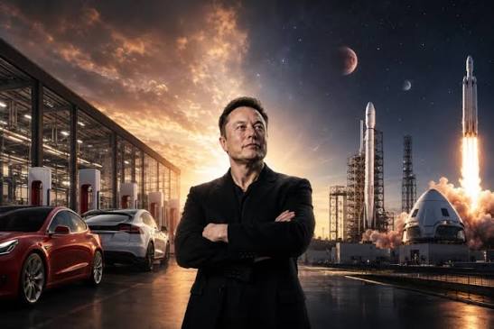 Musk alimenta as conjecturas acerca da fusão entre Tesla e SpaceX, mencionando a crescente intersecção entre as duas companhias
