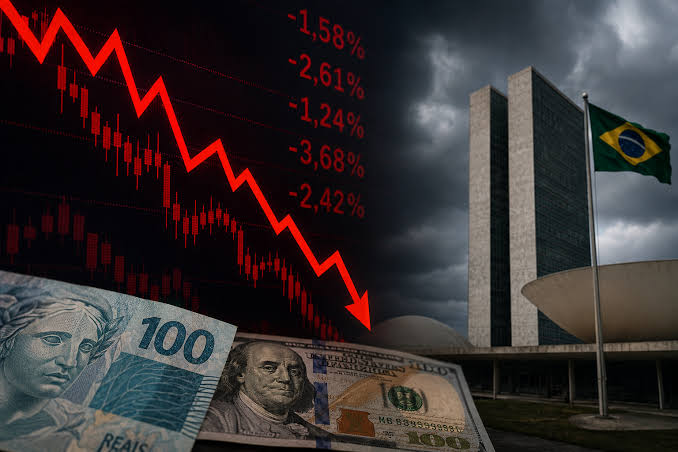 Ibovespa cai com aversão ao risco global; dólar aumenta para R$ 5,08