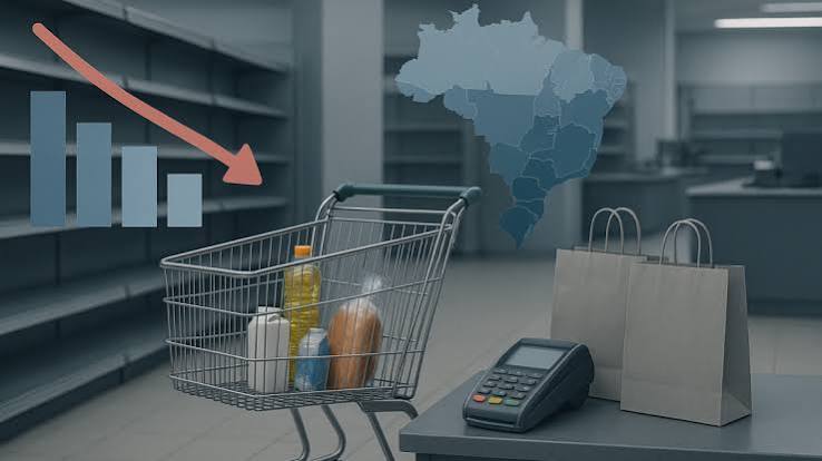 ICVA indica uma redução real de 2,8% nas vendas do varejo em junho, o pior resultado desde a pandemia